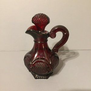 Vintage Avon ruby red cruet bottle
